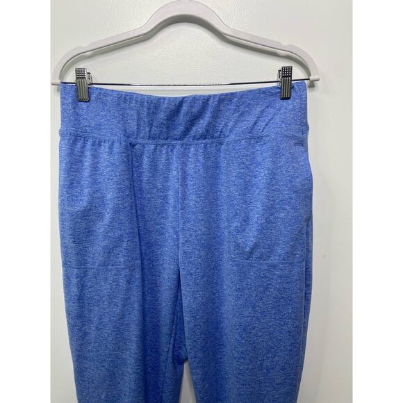Zobha High Waisted Tapered Leg Jogger Pants Pull On Aqua Blue Women's Size Large - Picture 3 of 10